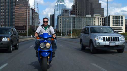 Donnie on bike
